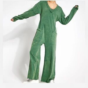 FREE PEOPLE • Hot Shot Runner One Piece • Green •Size Small